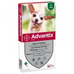 Advantix 40/200 Voor Honden Tot 4 Kg 4 Pipetten