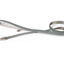 Beeztees Hondenriem Mac Leather 120cm X 15mm Grijs