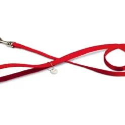 Beeztees Hondenriem Mac Leather 120cm X 15mm Rood