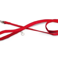 Beeztees Hondenriem Mac Leather 120cm X 20mm Rood