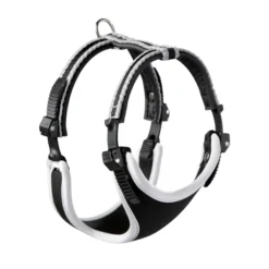 Adori Harnas Nylon Ergo Soft Zwart&Reflecterend - Hondenharnas - A 60-70 B 78-88 Cm