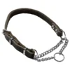 Adori Hondensliphalsband Verstelbaar Met Ketting Leer Bruin 60 X 1,4 Cm -Knuffel Paws Verkoop 8712041076051 1