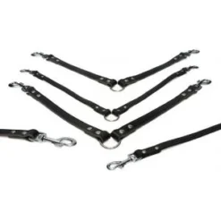 Beeztees Lederen Koppellijn Voor 2 Honden Zwart - 30 Cm X 18 Mm -Knuffel Paws Verkoop 8712695052968 ipts koppel 2 hond zwt 30x12 0 300x300