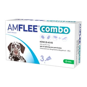 Amflee Combo Spot-on Hond - 268 Mg (20-40 Kg) - 3 Pipetten 4 Amflee Combo Spot-on Hond - 268 Mg (20-40 Kg) - 3 Pipetten - Afbeelding 2