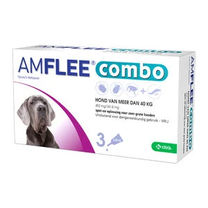 Amflee Combo Spot-on Hond - 402 Mg (>40kg) - 3 Pipetten - Afbeelding 2