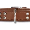 Hondenhalsband Stunning Studs Brown -Knuffel Paws Verkoop file 211