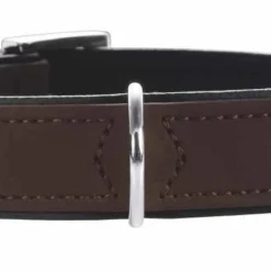 Hunter Halsband Voor Hond Softie Kunstleder Nubuck Look Bruin / Zwart 23-29 Cmx22 Mm