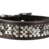 Hunter Halsband Voor Hond Arizona Bruin Nappaleer Bruin Onderlegd 51-58,5x65 Cm -Knuffel Paws Verkoop file 336