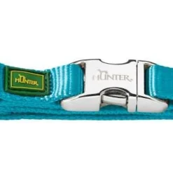 Hunter Klikhalsband Alu Nylon Soft Petrol - Hondenhalsband - 30-45x1.5 Cm -Knuffel Paws Verkoop file 346