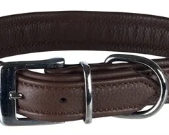 Trixie Halsband Voor Hond Active Comfort Leer Bruin 27-32x2,5 Cm