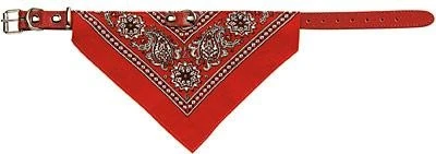Adori Hondenhalsband Met Zakdoek Leer Rood 35 Cm 4 Adori Hondenhalsband Met Zakdoek Leer Rood 35 Cm - Afbeelding 2