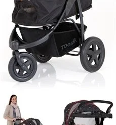 Tog Fit Pet Roadster Hondenbuggy Zwart