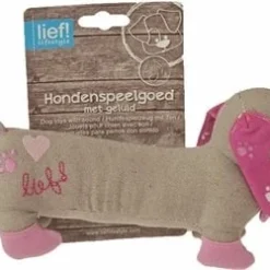 Lief! Girls Hondenspeelgoed - Canvas Teckel
