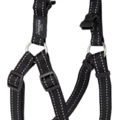 Rogz For Dogs Fanbelt Step-in Hondentuig Verstelbaar Zwart 76 X 2 Cm