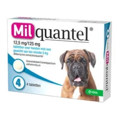 Milquantel Hond (12,5 Mg) - 4 Tabletten