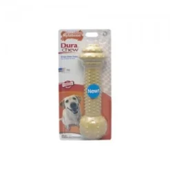 Nylabone Dura Chew Barbell Peanut Butter Kluif - Monster -Knuffel Paws Verkoop nylabone dura chew barbell peanut butter kluif monster 47370 0300 none