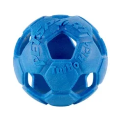 Petsport Turbo Kick Soccer Ball - Blauw - 20 Cm