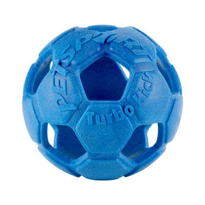 Petsport Turbo Kick Soccer Ball - Blauw - 20 Cm