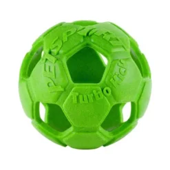 Petsport Turbo Kick Soccer Ball - Groen - 20 Cm