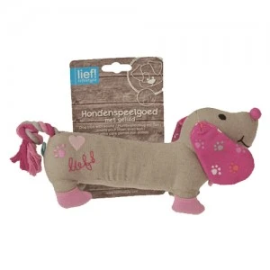 Lief! Girls Hondenspeelgoed - Canvas Teckel - Afbeelding 2