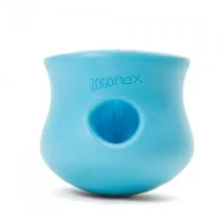 Zogoflex Toppl Treat Toy - Small - Aqua -Knuffel Paws Verkoop product zogoflex toppl treat toy small aqua none 3 1487588837 40221