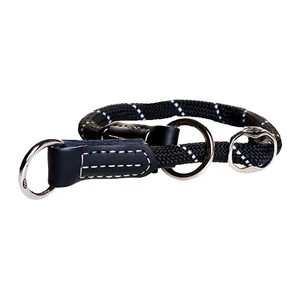 Rogz Rope Collar - Maat 2 - Zwart