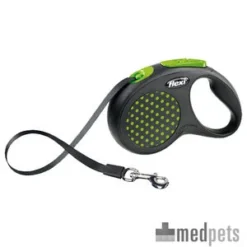 Flamingo Flexi Rollijn Design - Tape Leash - L - Groen